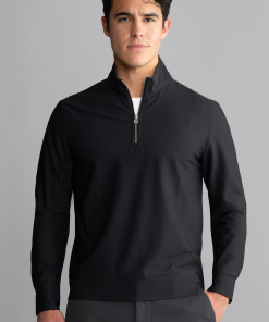 Air Quarter Zip // Black