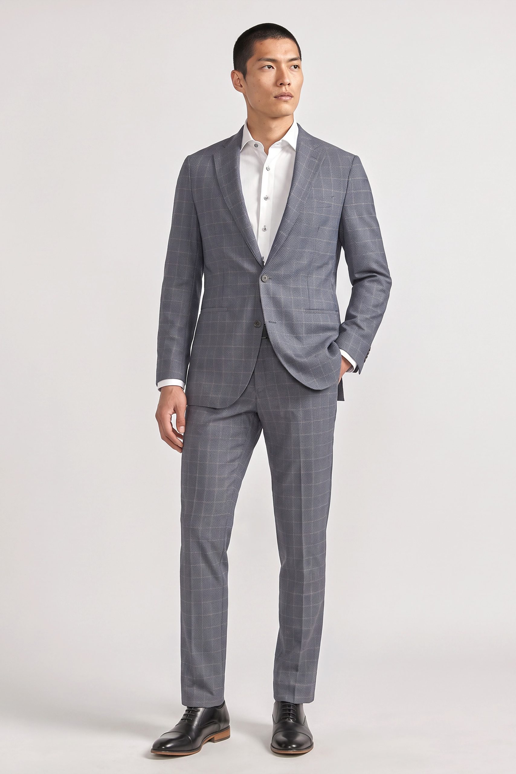 AIR Blazer | Grey Heather Plaid