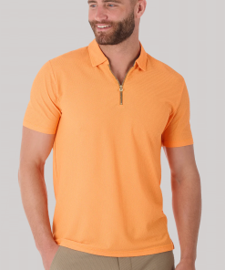 AIR Zip Polo Solid // Orange
