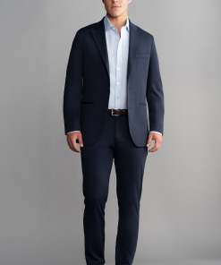Circular Knit Blazer // Navy