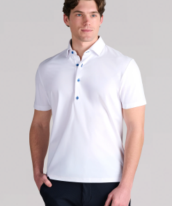 Event Polo Contrast // White Blue