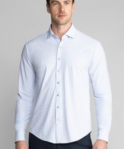 The Event Shirt Windowpane // Blue Purple