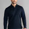 Long Sleeve Polo Solid // Navy
