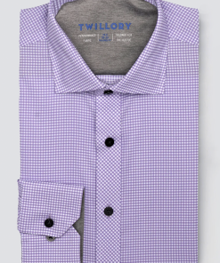 Leader Non-Iron Check // Lavender