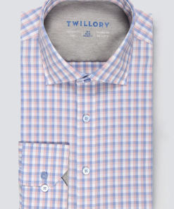 Leader Non-Iron Check // Orange Blue