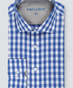 Leader Non-Iron Gingham // Blue White
