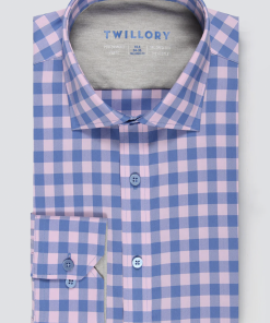 Leader Non-Iron Gingham // Pink Blue
