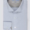 Leader Non-Iron Houndstooth // Grey Blue