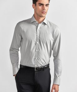Leader Non-Iron Stripe // Sage Mini
