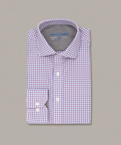 Leader Non-Iron Windowpane // Pink Blue