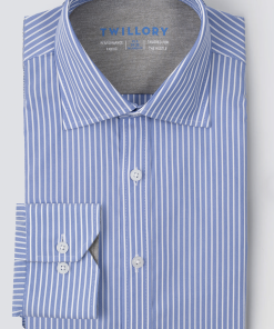 Leader Non-Iron Stripe // Mini Blue