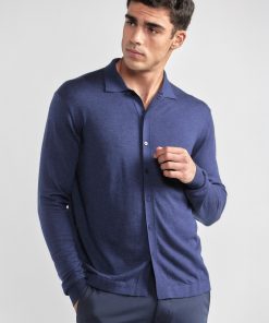 Lightweight Cashmere Button-Down | Navy
