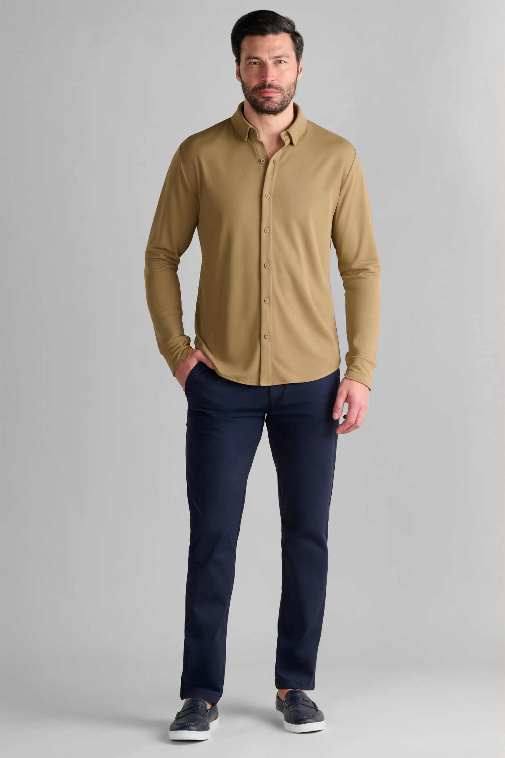 Long-Sleeve-Button-Down-Polo-Solid-Tabacco-Fullbody.png