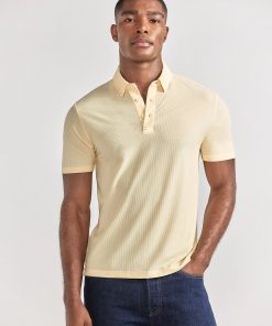 AIR 3 Button Polo Solid // Yellow