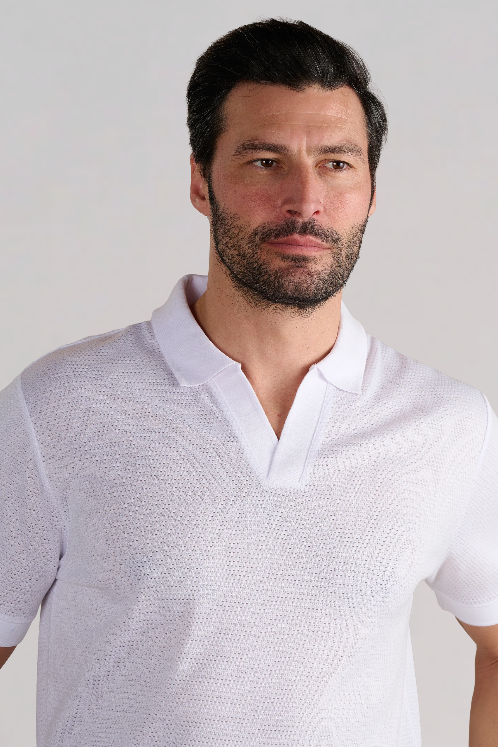 Short-Sleeve-Sweater-Polo-Solid-White-Front.png