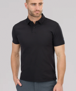 Slim Fit Pique Polo Solid // Black