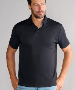 Short Sleeve Polo Solid // Black