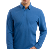 Long Sleeve Polo Solid // Blue