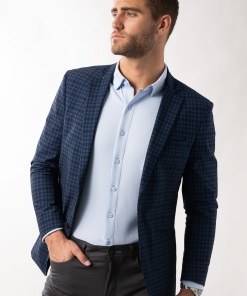Performance Blazer // Blue Navy Check
