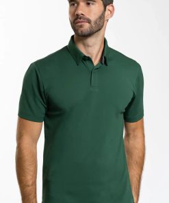 Short Sleeve Polo Solid // Forest