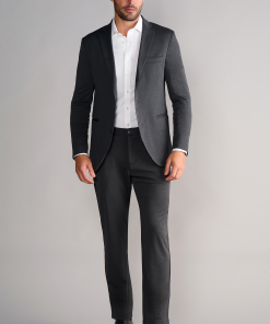 Circular Knit Blazer // Heather Grey