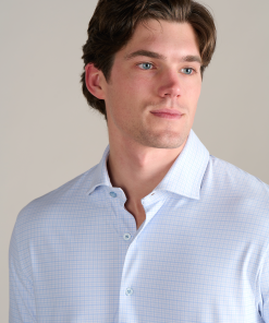 Event Polo Windowpane // Sky Blue