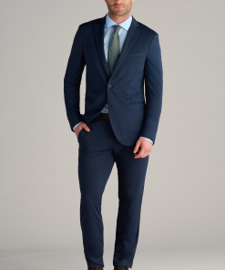 Circular Knit Blazer // Heather Navy