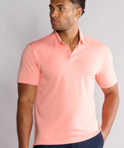 Short Sleeve Polo Solid // Peach