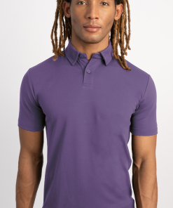 Short Sleeve Polo Solid // Purple