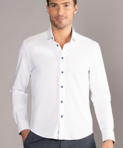 The Event Shirt Solid // White Blue